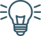 Animated light bulb icon